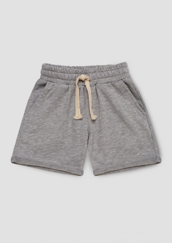  Light grey melange kids shorts
