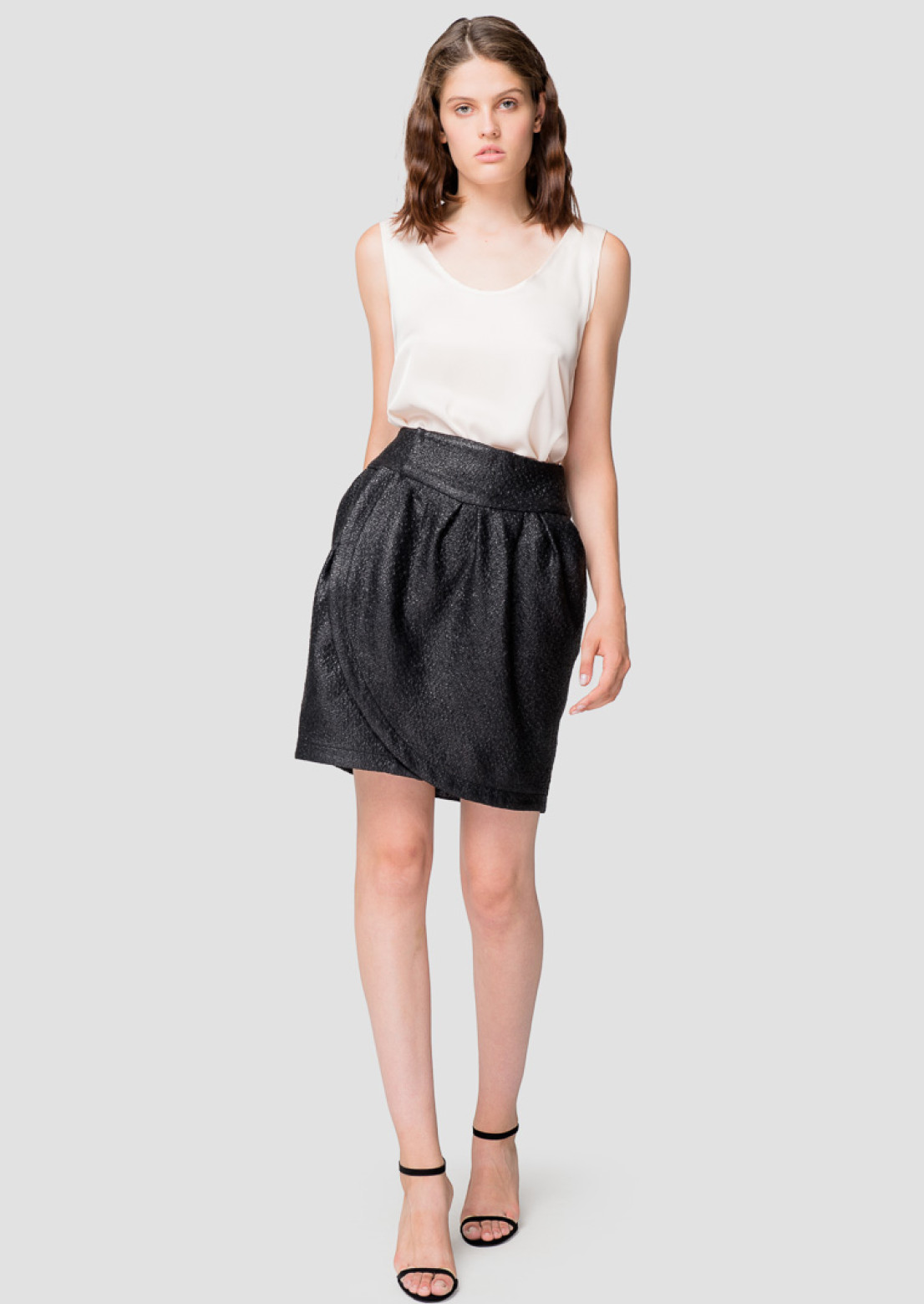 Black mini-skirt