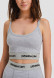 Milky cropped tank top with elastic