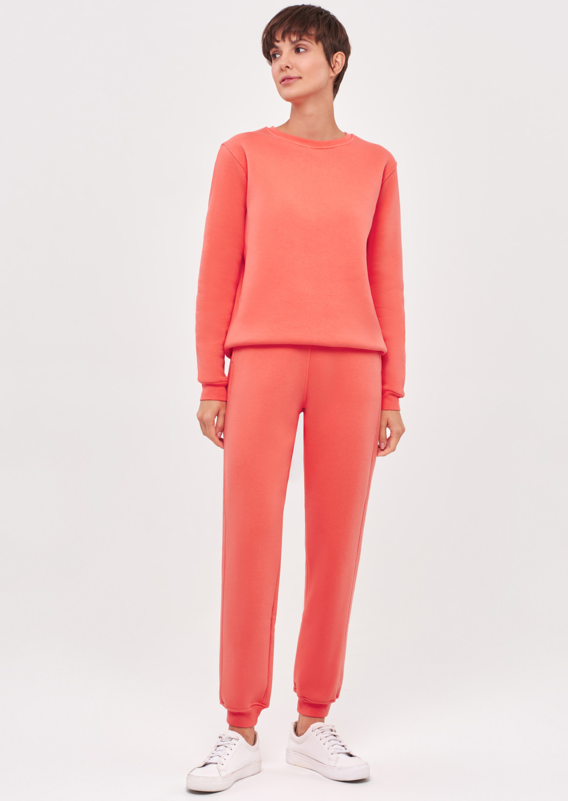 Living Coral women basic three-thread insulated trousers