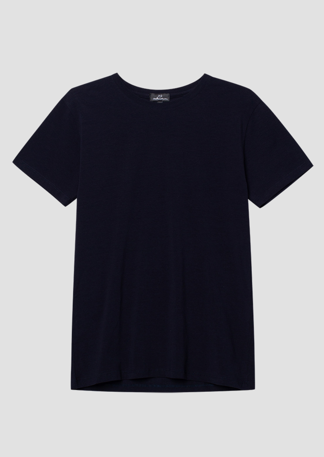 Dark blue men basic T-shirt 