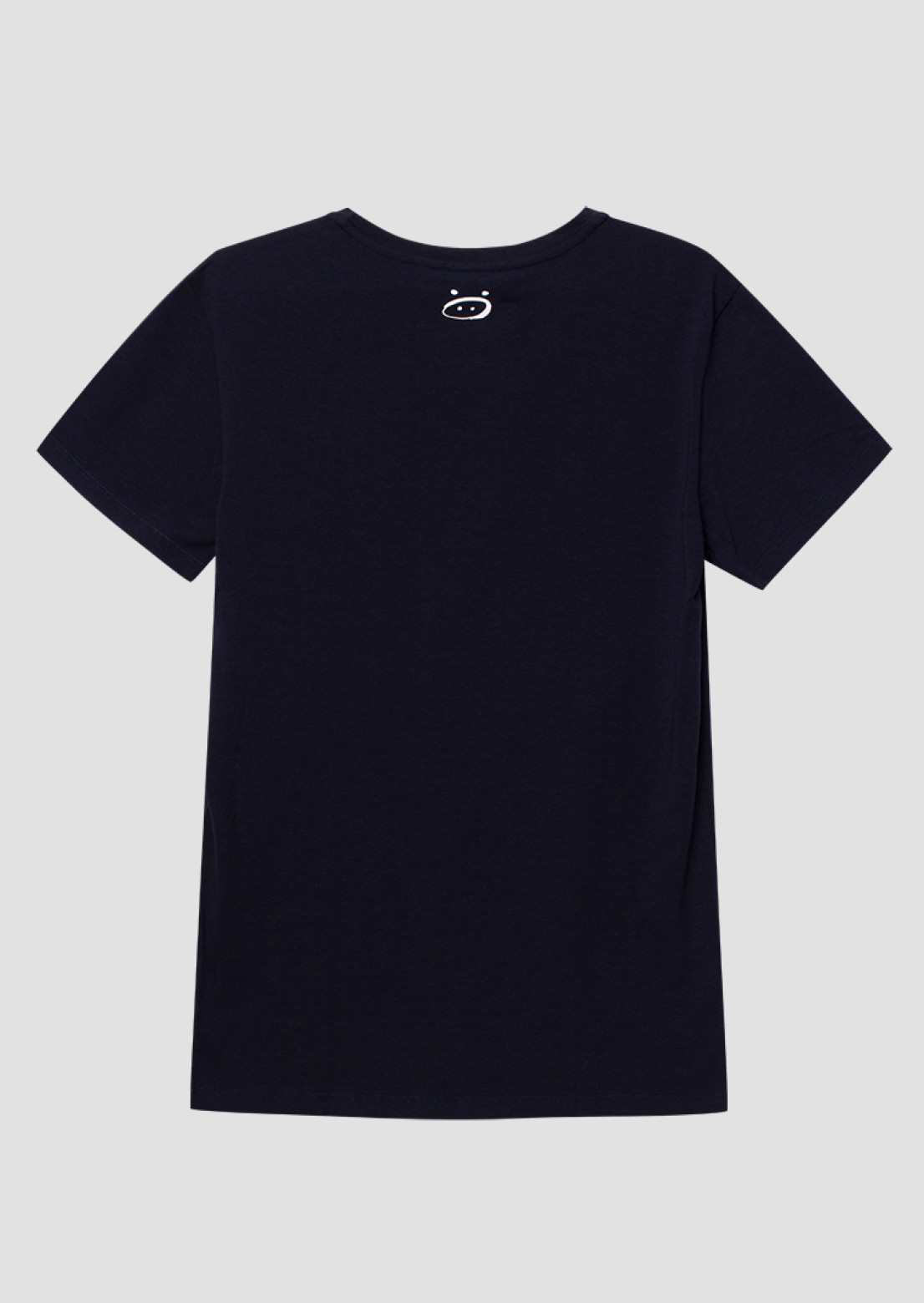 Dark blue men basic T-shirt 