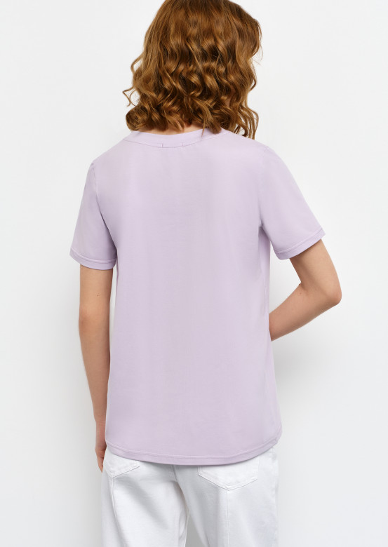 Lavender T-shirt "счастье есть"