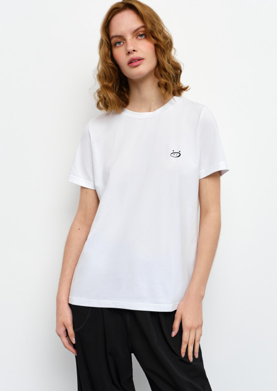 White T-shirt "small muzzle" 
