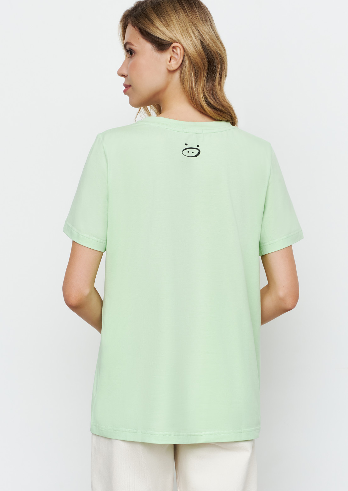 Light green blank T-shirt