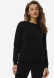 Dark night color women basic three-thread sweatshirt