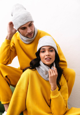 Баф сірий меланж