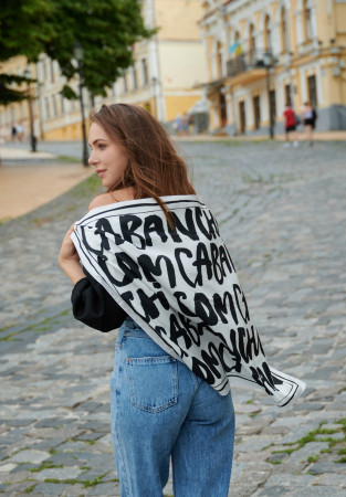  Handkerchief with author's print "Cabanchicom" 70 cm