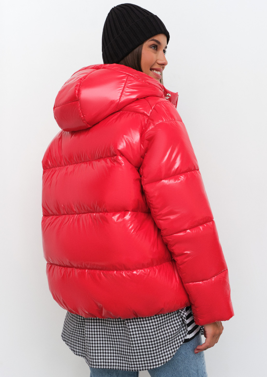 Red puffer short (Lac) 
