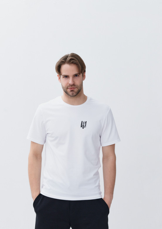 Men white T-shirt "Воля"