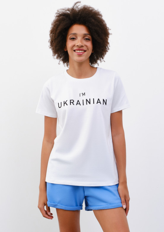 White T-shirt "I`m Ukrainian"