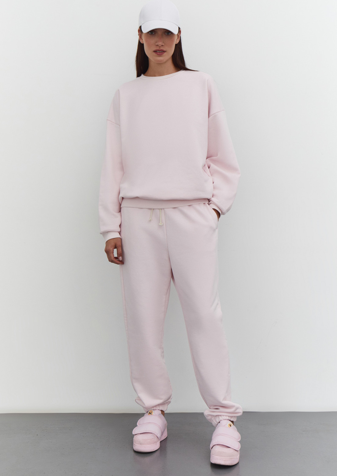 Ballerina color three-thread suit with sweatshirt and joggers
