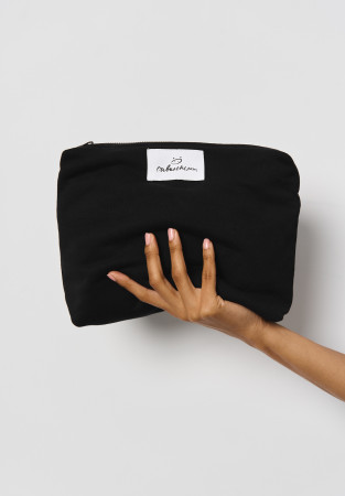 Black big cosmetic bag