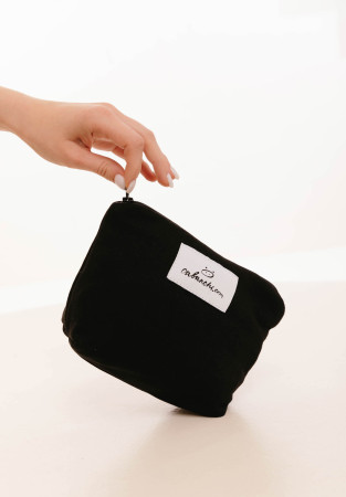 Black small cosmetic bag
