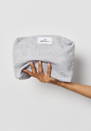 Grey melange big cosmetic bag