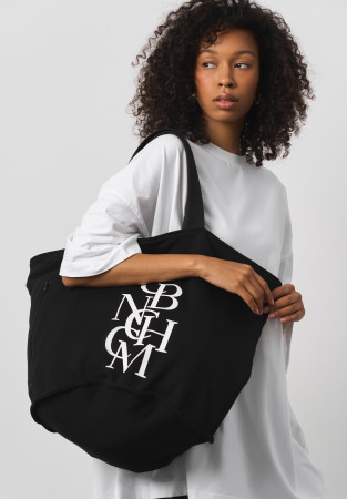 Black bag made of dense three-thread with print