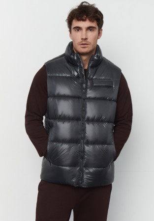 Жилет чоловічий дутий блиск зелений