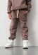 Black color basic kids three-thread insulated trousers