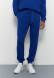Blue colour men basic three-thread trousers with a lace