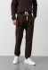 Black color basic men three-thread insulated trousers