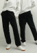 Milky color dense three-thread trousers