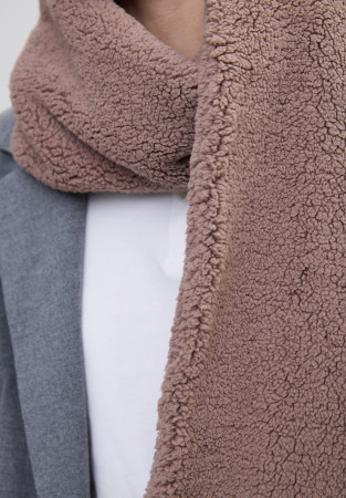 Шарф teddy беж