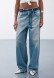 Blue color baggy jeans new