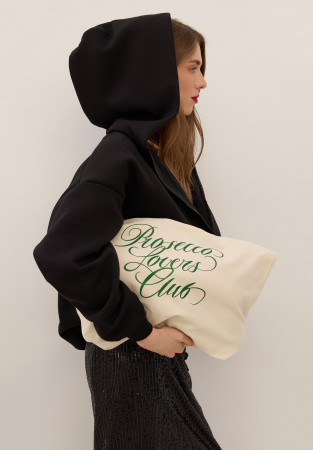 Сумка "Prosecco lovers club" молочна