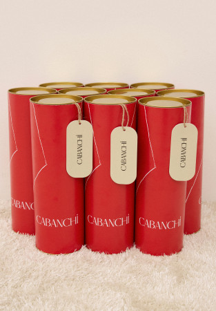 Картонный тубус 9,8 x 30 красный