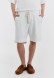 Khaki color men's three-thread shorts