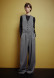 Light grey textile palazzo pants