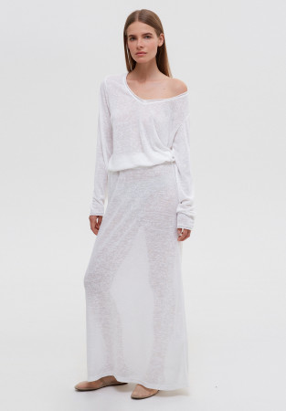 Костюм із віскози "flamli" молочний