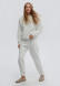 Apricot color three-thread insulated suit with sweatshirt and joggers