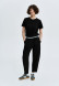 Tash three-thread trousers with pleated and logo elastic