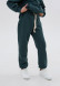 Black color basic kids three-thread insulated trousers