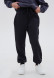 Dark green color basic kids three-thread insulated trousers