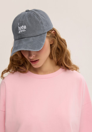 Grey baseball cap "I love/hate you" CABANCHI x 10 БЛОГЕРЯТ Grey baseball cap "I love/hate you" CABANCHI x 10 БЛОГЕРЯТ