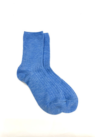 Носки шерстяные голубые