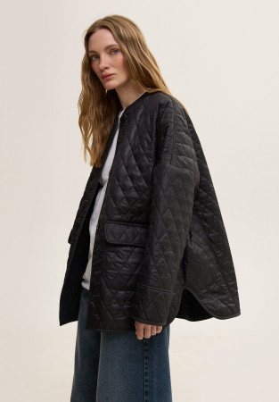 Black quilted jacket Black quilted jacket