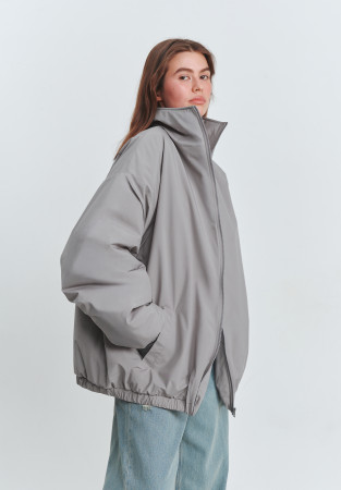 Бомбер unisex утеплений сірий