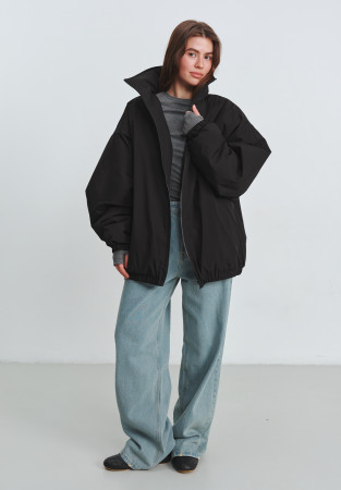 Бомбер unisex утеплений чорний