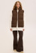 Women cream color matte vest