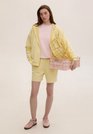 Шорты трёхнитка женcкие банан