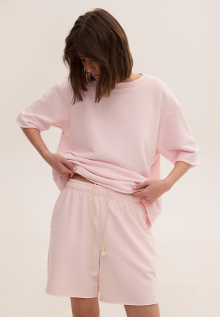 Шорти тринитка жіночі рожеві