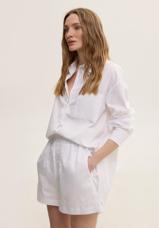 Шорти з натуральної бавовни білі