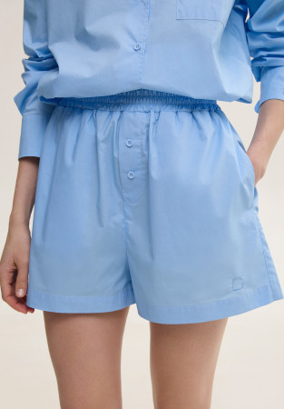 Шорти з натуральної бавовни блакитні