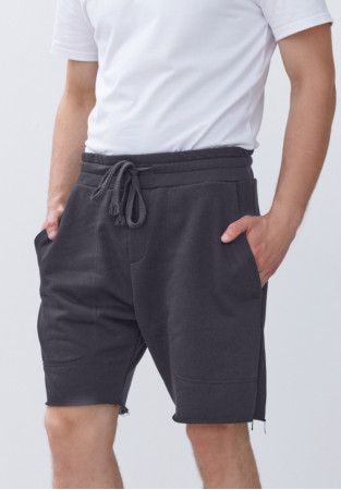 Шорти тринитка чоловічі антрацитово-сірі