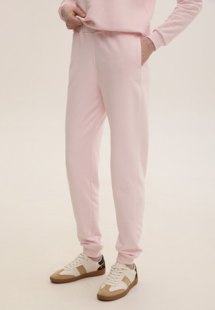 Штани тринитка basic жіночі рожеві