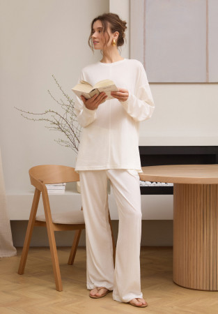 Штаны из джерси белые