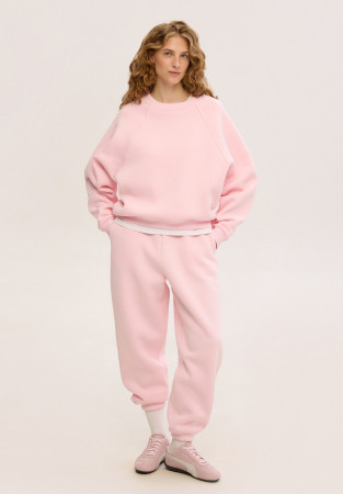 Джоггеры трёхнитка утепленная oversize unisex pink-a-boo (розовый) Джоггеры трёхнитка утепленная oversize unisex pink-a-boo (розовый)